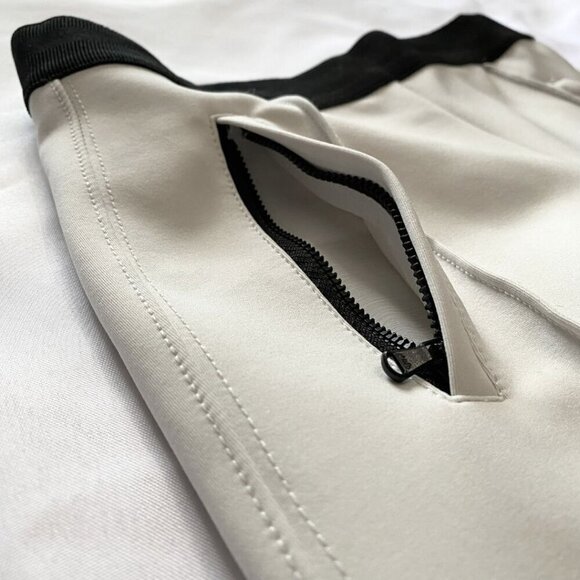 Y/OSEMITE JAMES PERSE WHITE BLACK WAIST LOW RISE STRAIGHT CROPPED LEG PANTS - 0 - Picture 8 of 10